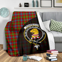 Forrester Tartan Crest Blanket Wave Style