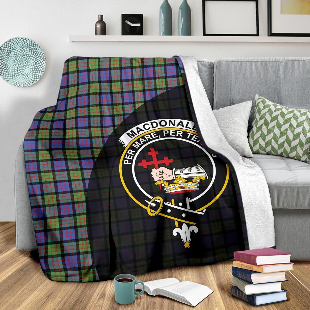 MacDonald Ancient Tartan Crest Blanket Wave Style