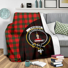 Erskine Modern Tartan Crest Blanket Wave Style