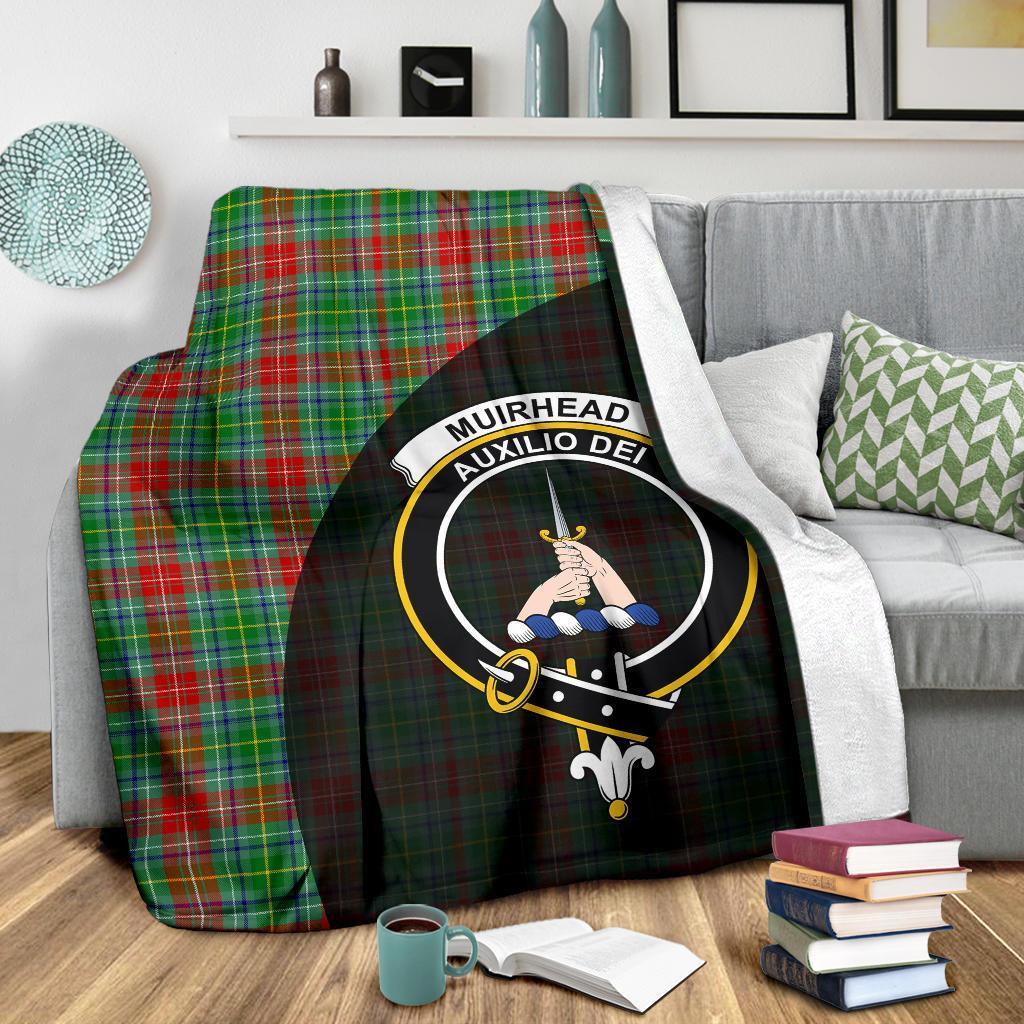 Muirhead Tartan Crest Blanket Wave Style