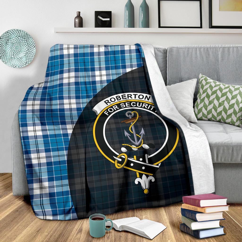 Roberton Tartan Crest Blanket Wave Style