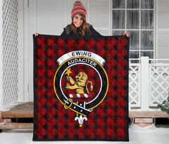 Ewing Tartan Crest Quilt - SP