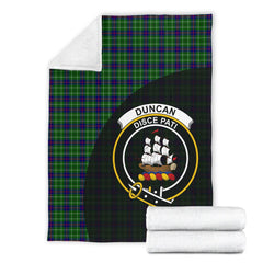 Duncan Modern Tartan Crest Blanket - 3 Sizes