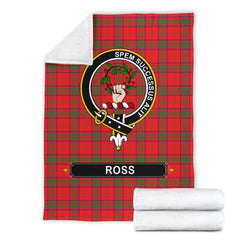 Ross Family Tartan Crest Blankets