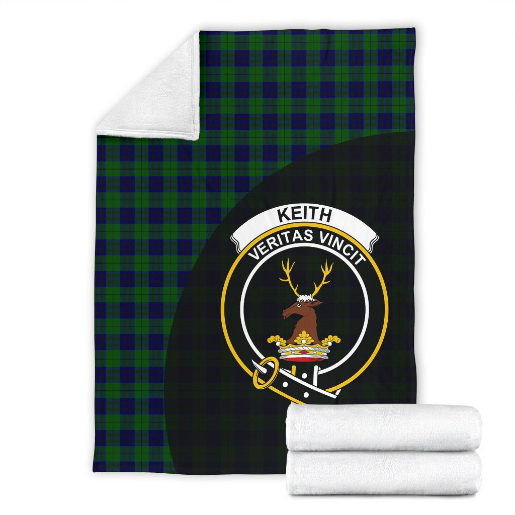 Keith Modern Tartan Crest Blanket - 3 Sizes