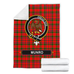 Munro Family Tartan Crest Blankets