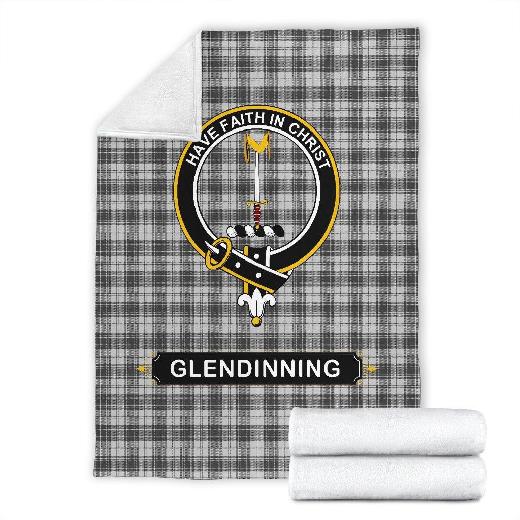 Glendinning Family Tartan Crest Blankets