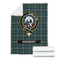 Kennedy Tartan Crest Blanket - 3 Sizes