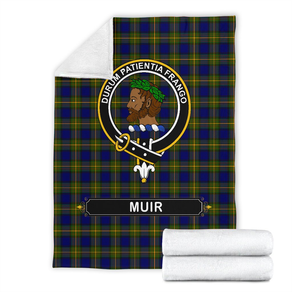 Muir Family Tartan Crest Blankets