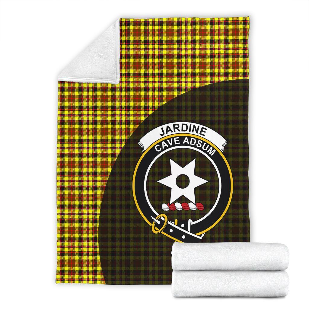 Jardine Tartan Crest Blanket Wave Style