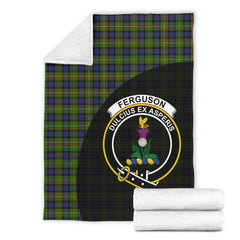 Fergusson Modern Tartan Crest Blanket Wave Style