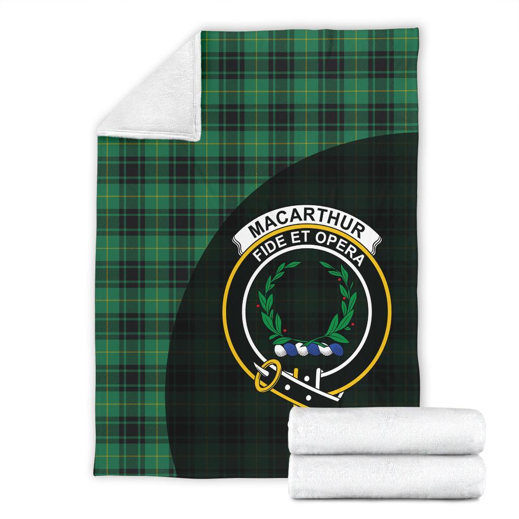 MacArthur Ancient Tartan Crest Blanket Wave Style