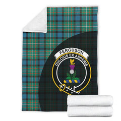 Ferguson Ancient Tartan Crest Blanket Wave Style