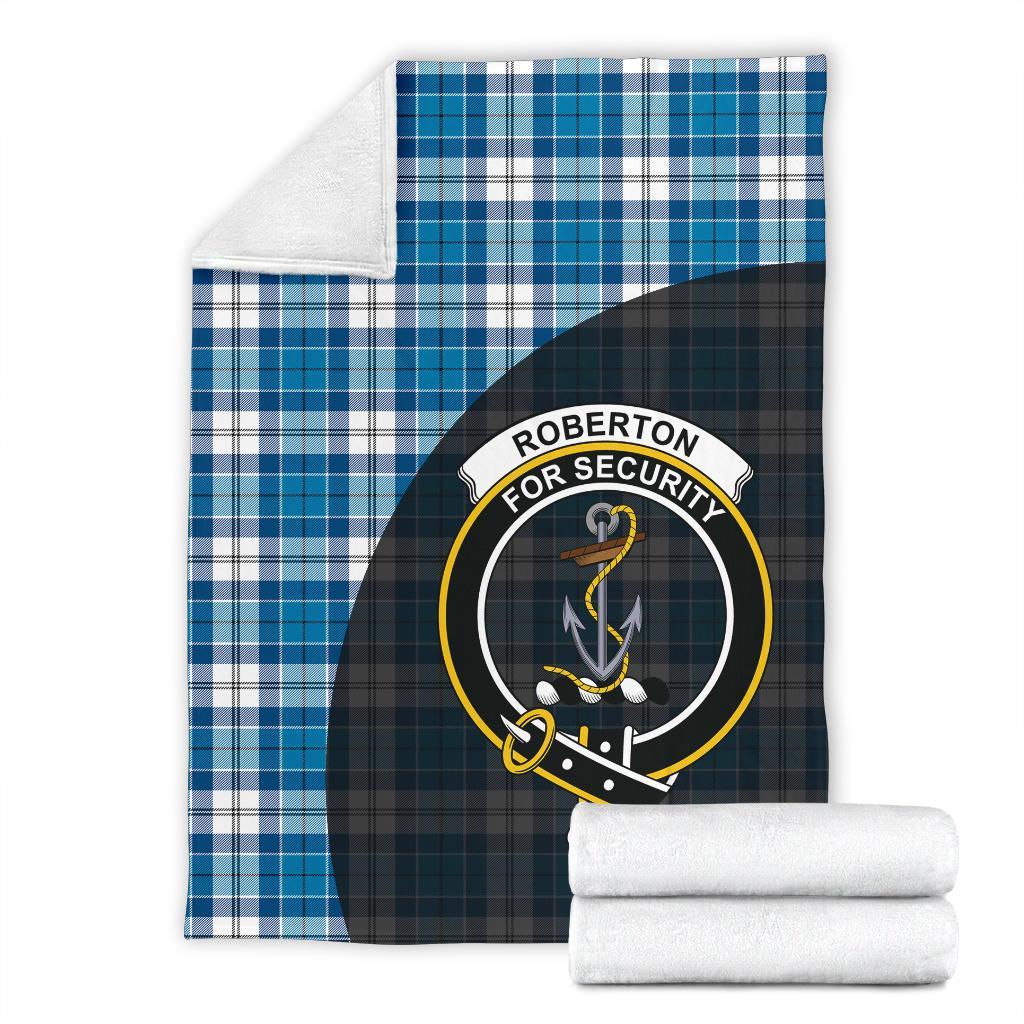 Roberton Tartan Crest Blanket Wave Style