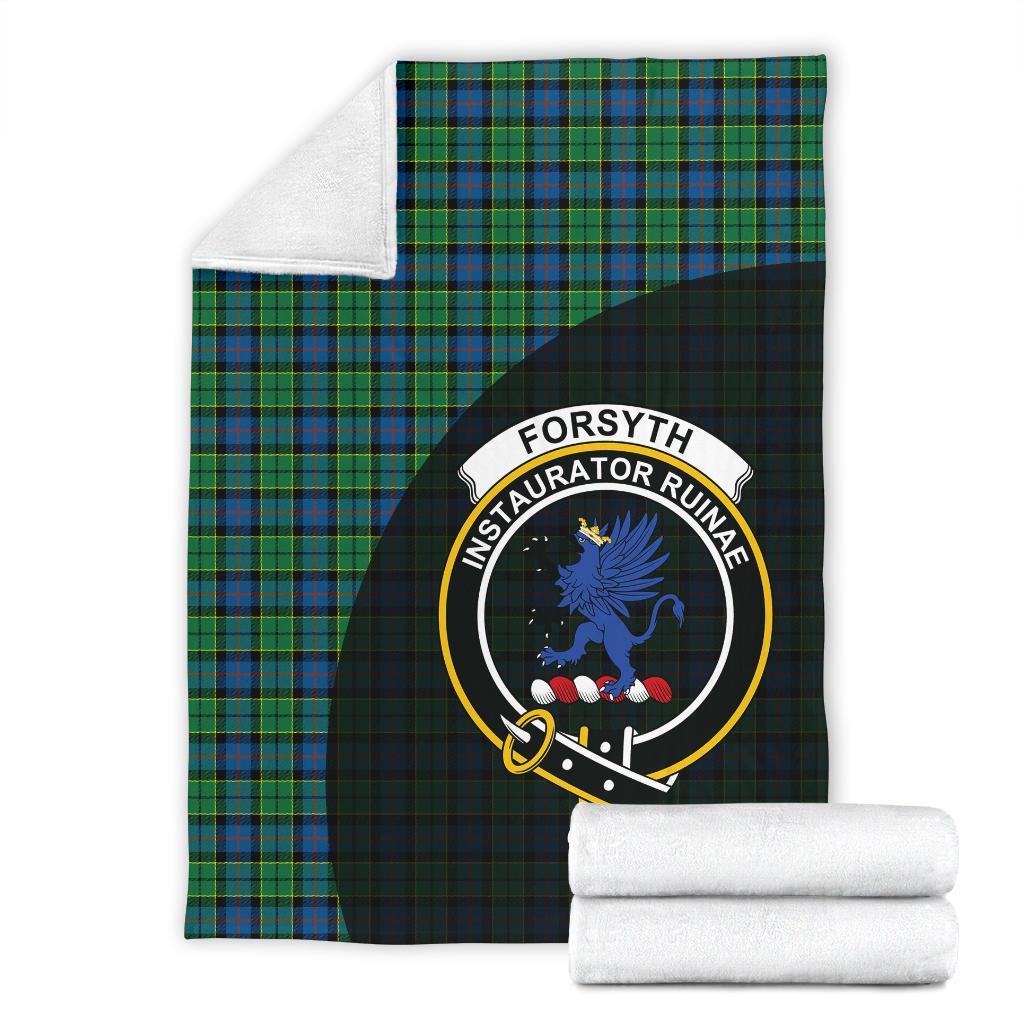 Forsyth Ancient Tartan Crest Blanket Wave Style