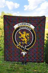 Cumming Tartan Crest Quilt - SP