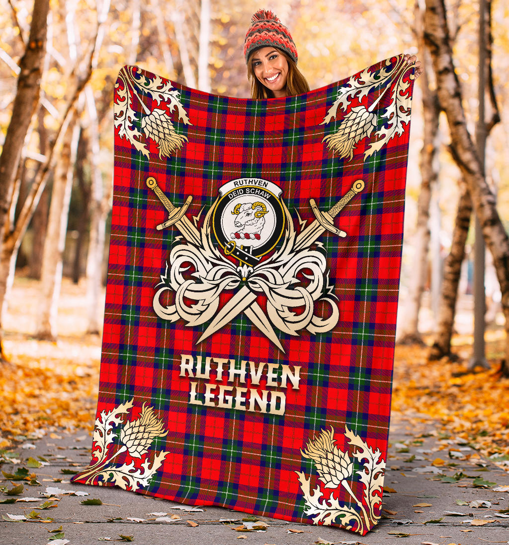 Ruthven Modern Gold Courage Symbol Blanket - SP