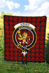 Ewing Tartan Crest Quilt - SP