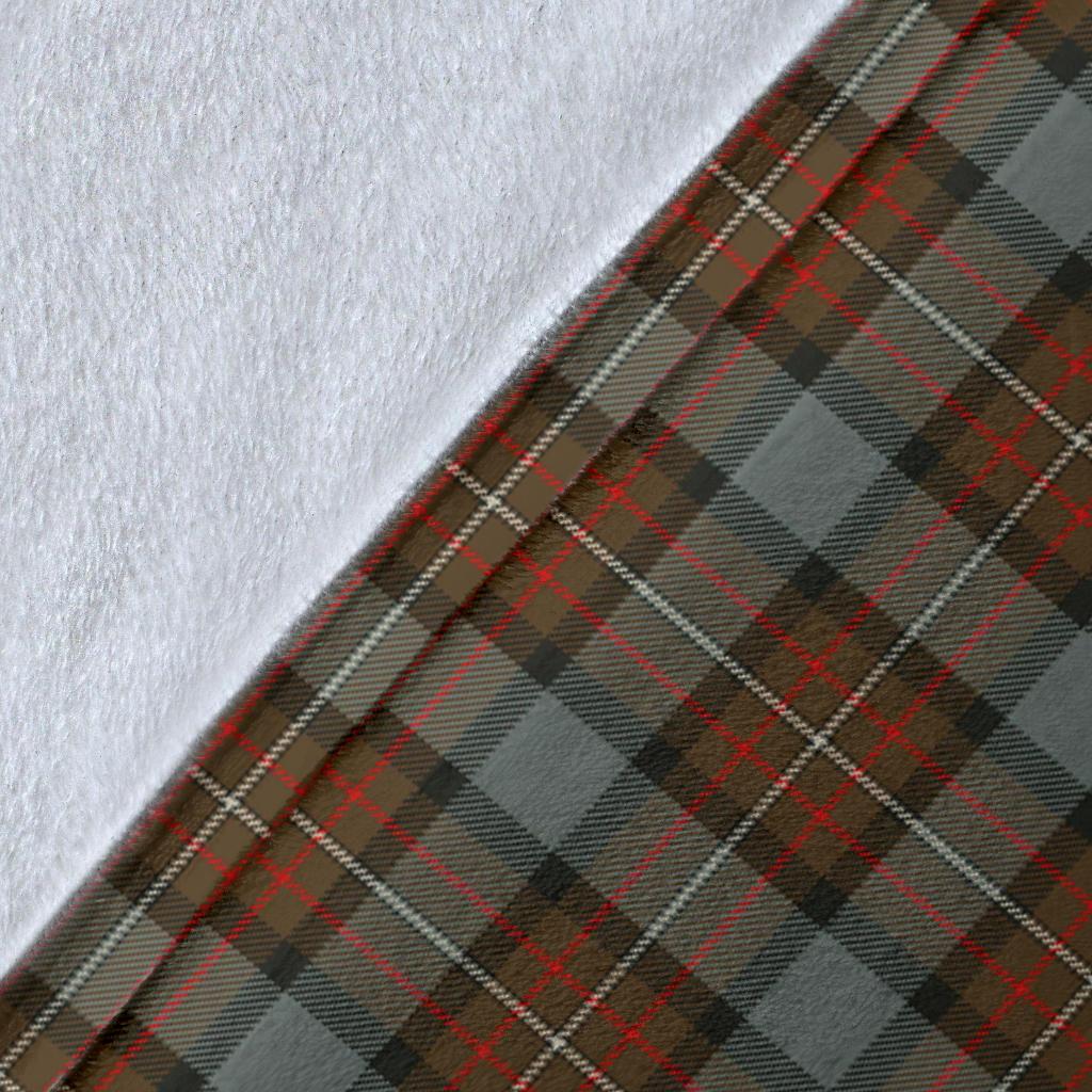 Fergusson Weathered Tartan Crest Blanket - 3 Sizes