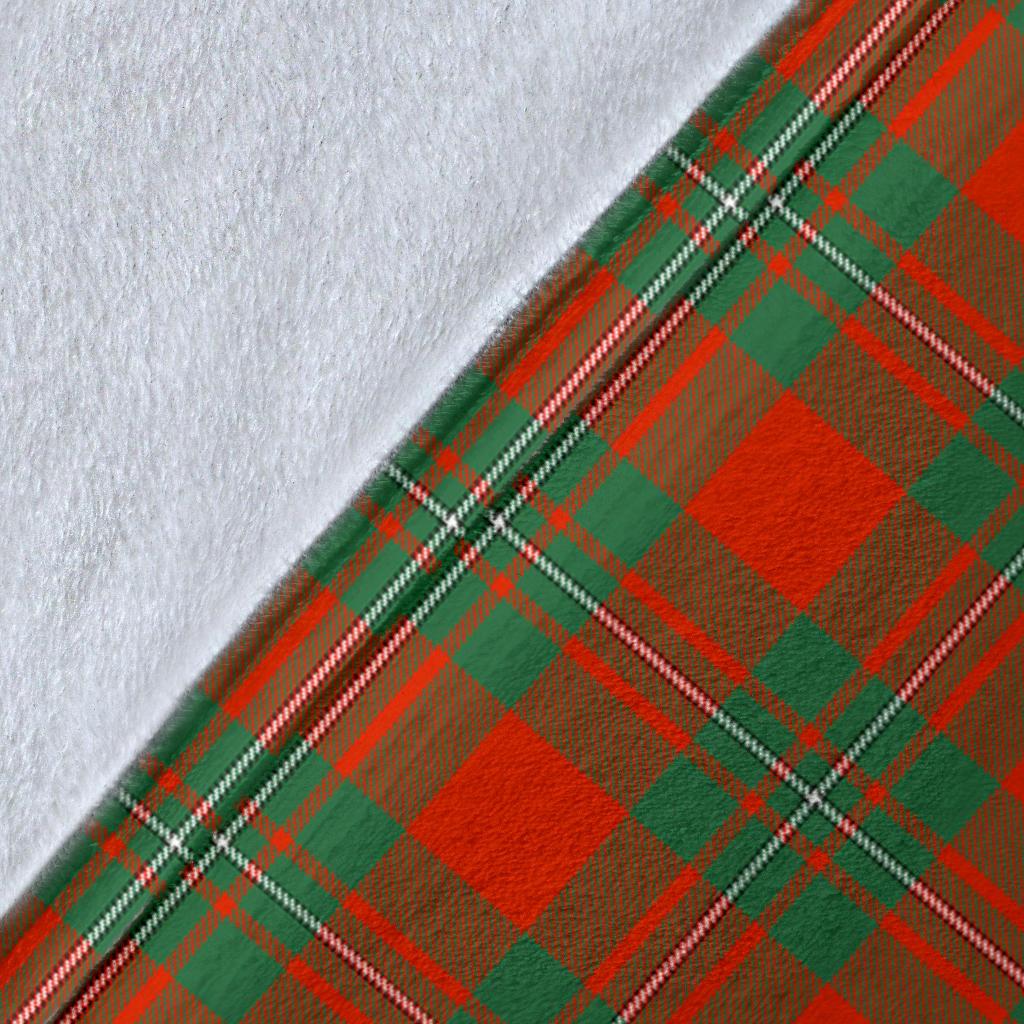 MacGregor Ancient Tartan Crest Blanket Wave Style