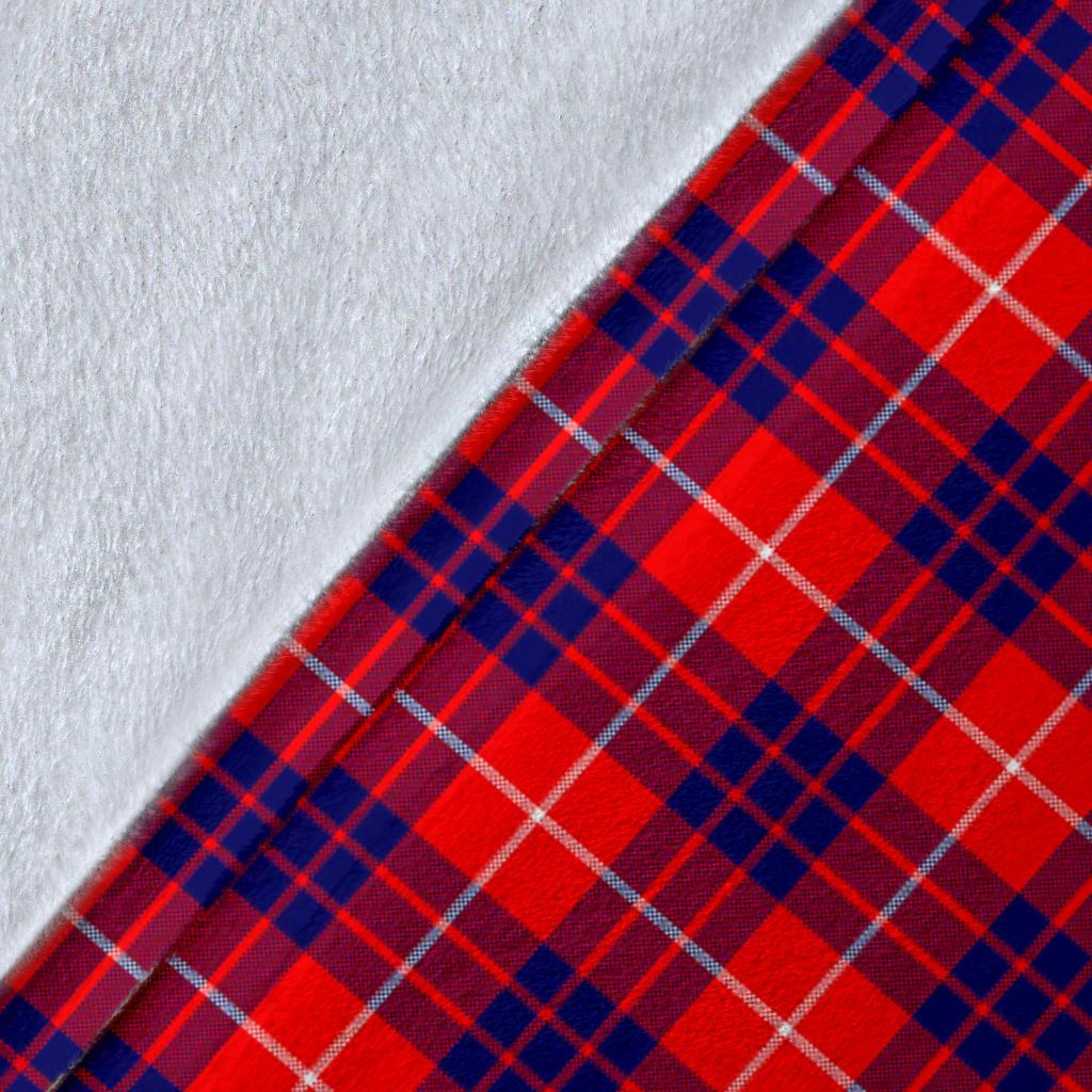 Hamilton Family Modern Tartan Crest Blanket
