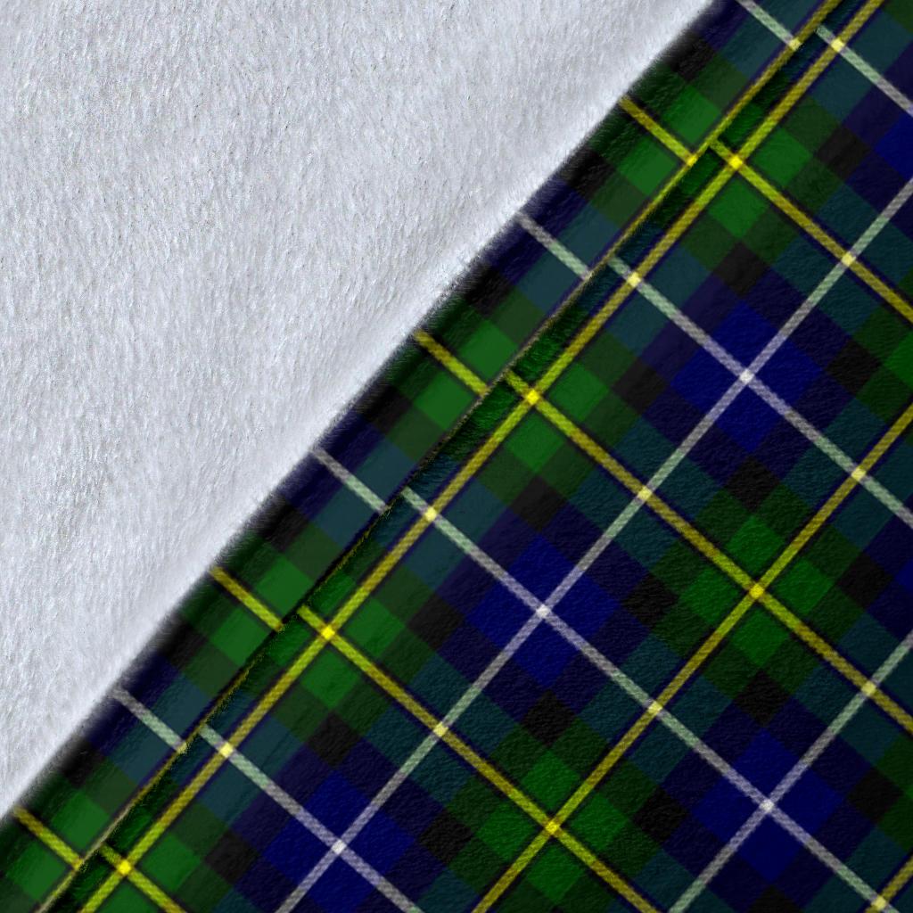 MacNeill of Barra Family Modern Tartan Crest Blanket
