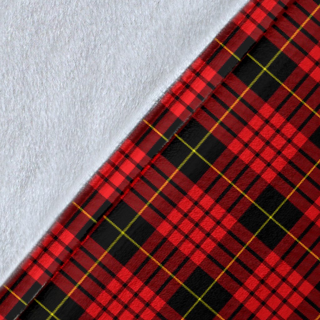 MacQueen Family Tartan Crest Blanket - 3 Sizes
