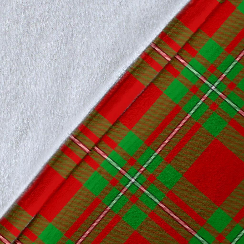 MacGregor Modern Tartan Crest Blanket Wave Style