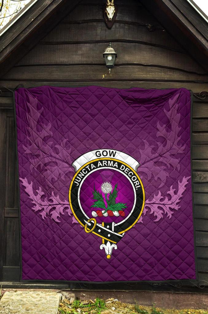 Gow Modern Tartan Crest Quilt