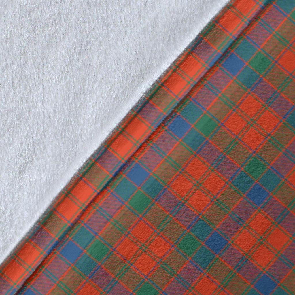 Robertson Ancient Tartan Crest Blanket Wave Style
