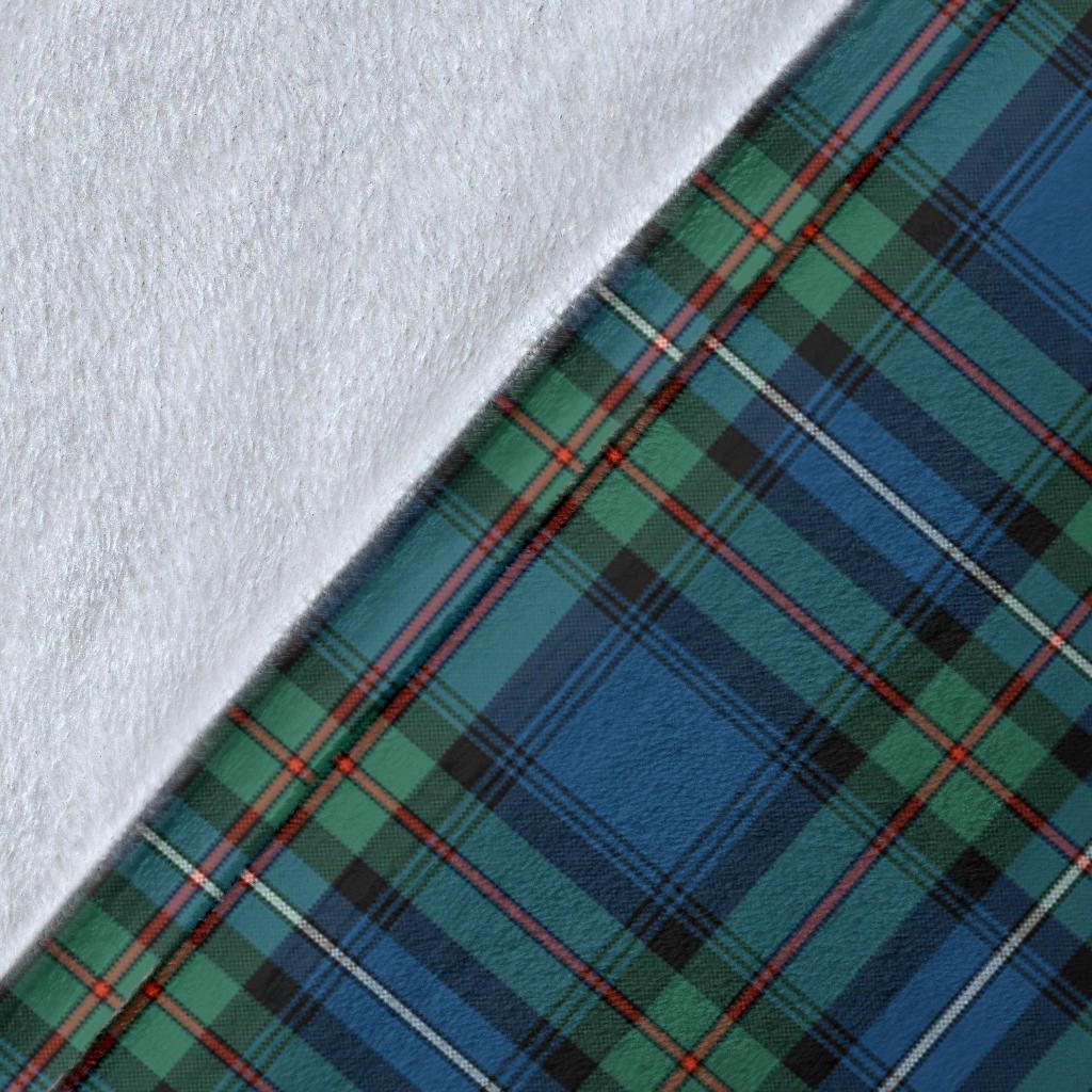Robertson Hunting Ancient Tartan Crest Blanket Wave Style