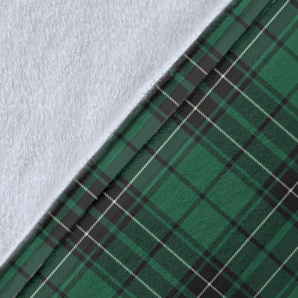 MacLean Hunting Ancient Tartan Crest Blanket Wave Style