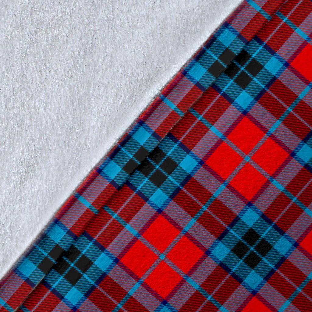 MacTavish Modern Tartan Crest Blanket Wave Style