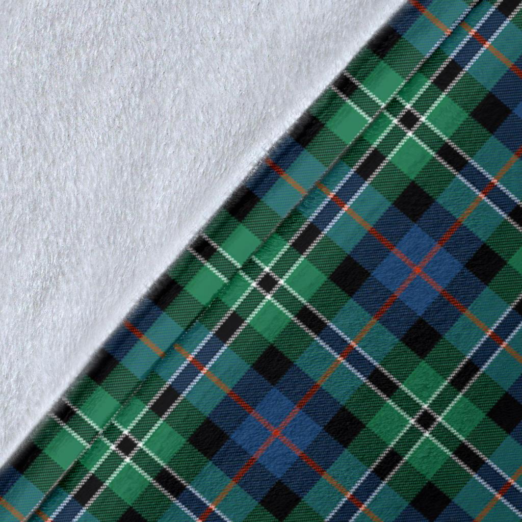 Rose Hunting Ancient Tartan Crest Blanket Wave Style