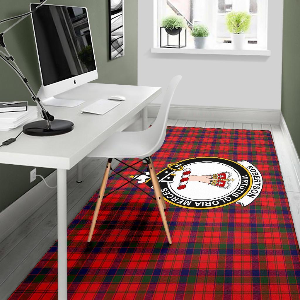 Robertson (Clan Donnachaidh) Tartan Crest Area Rug