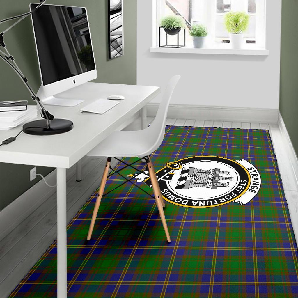 Strange (Or Strang) Tartan Crest Area Rug