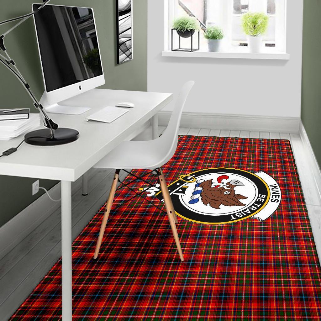 Innes Tartan Crest Area Rug