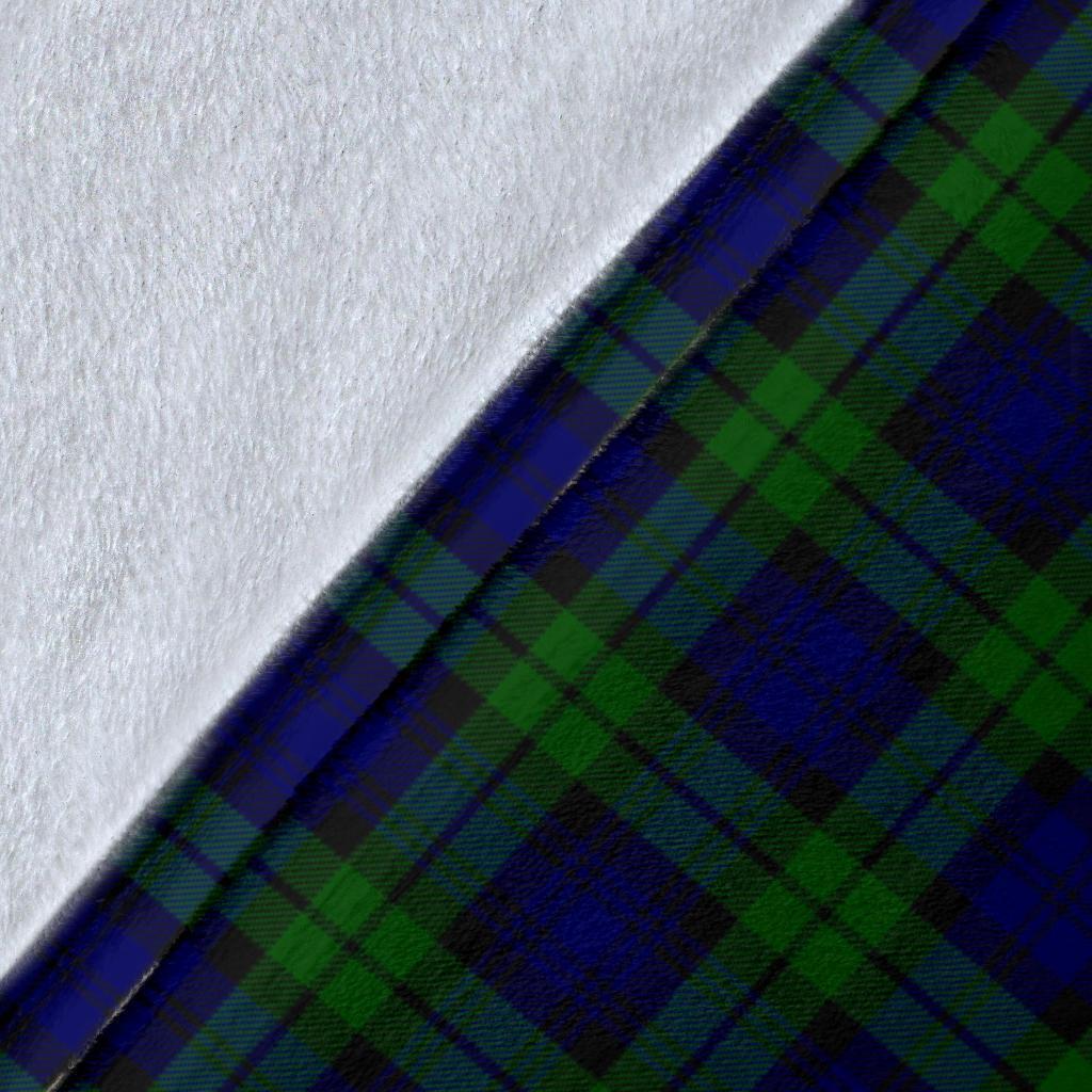 Campbell Modern Tartan Crest Blanket Wave Style