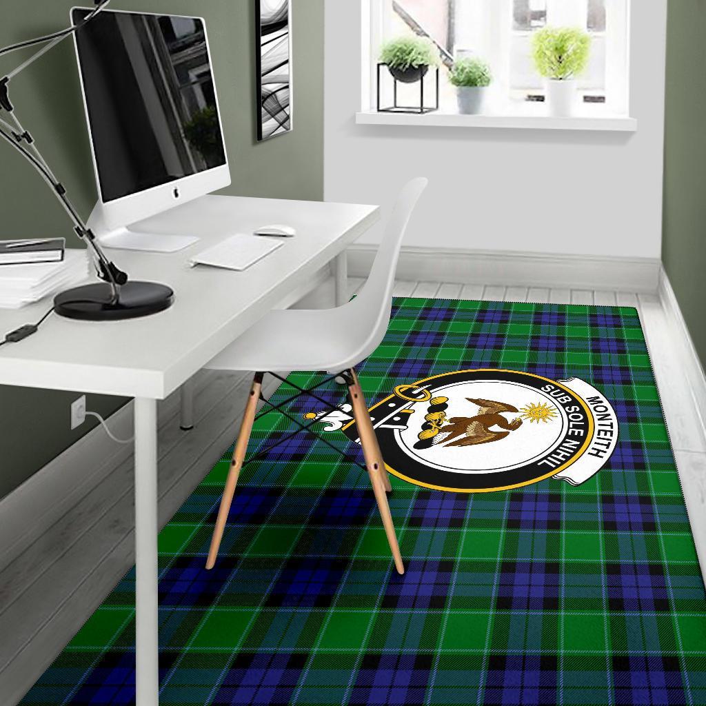 Monteith Tartan Crest Area Rug