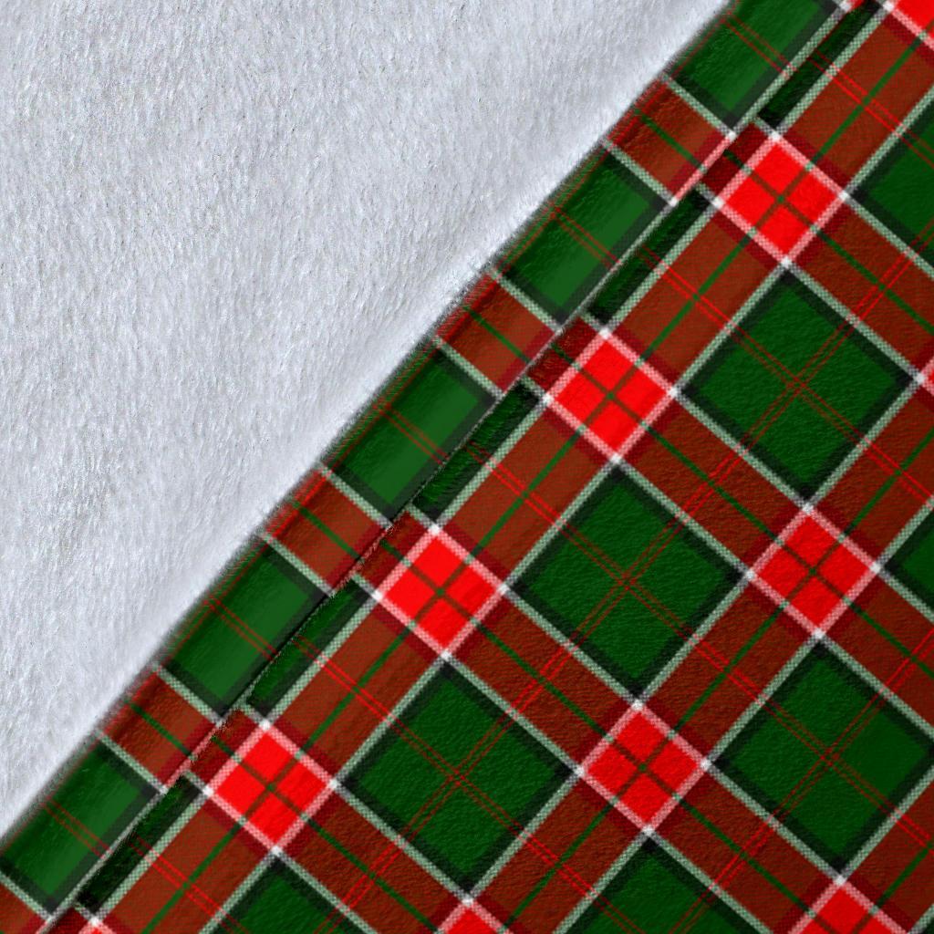 Pollock Modern Tartan Crest Blanket Wave Style
