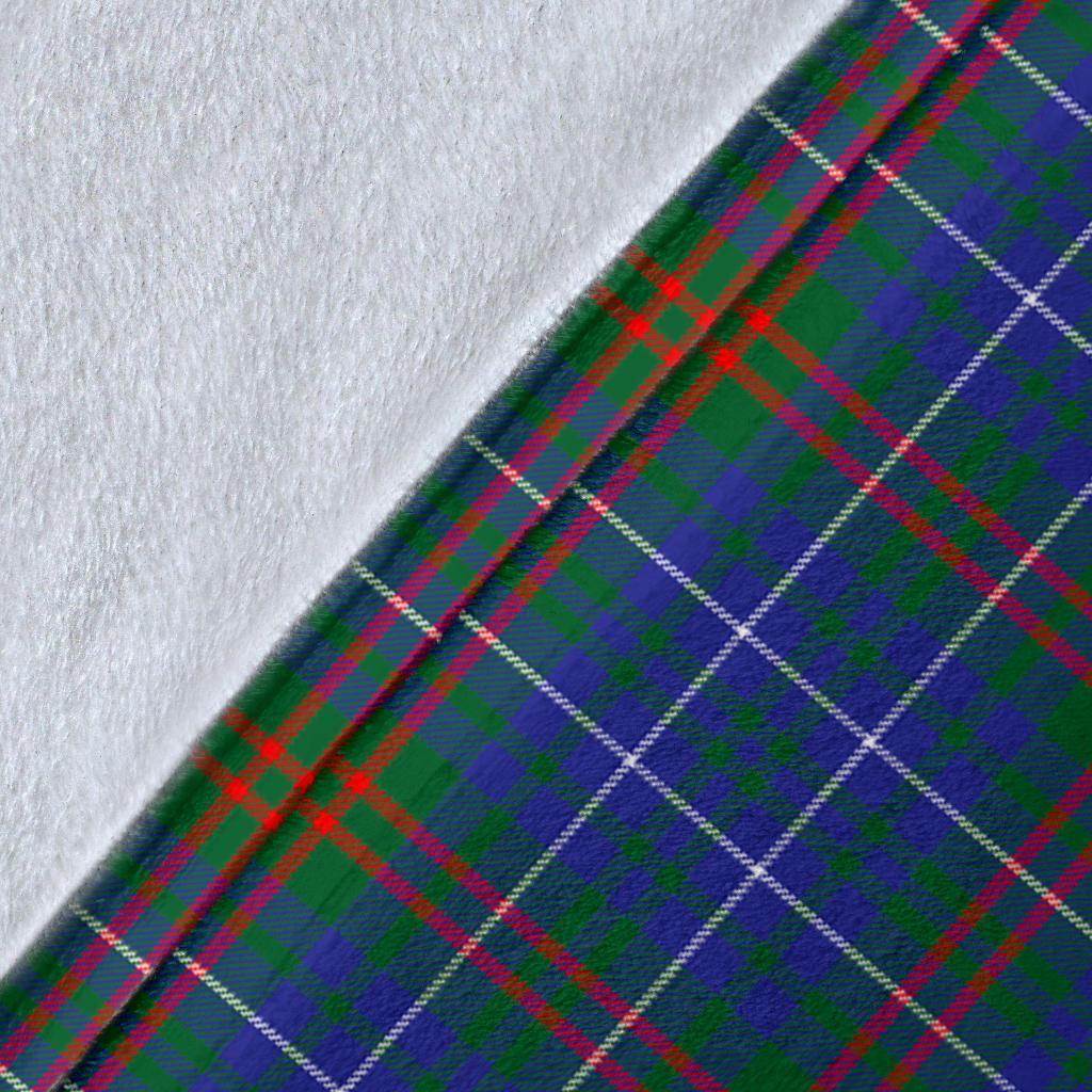 Edmonstone Tartan Crest Blanket Wave Style