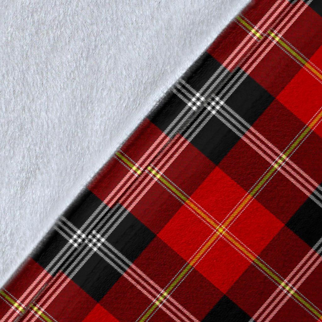 Marjoribanks Tartan Crest Blanket Wave Style