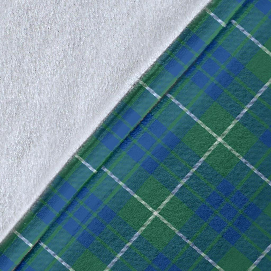 Hamilton Hunting Ancient Tartan Crest Blanket Wave Style