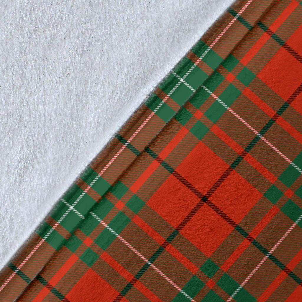 MacAulay Ancient Tartan Crest Blanket Wave Style