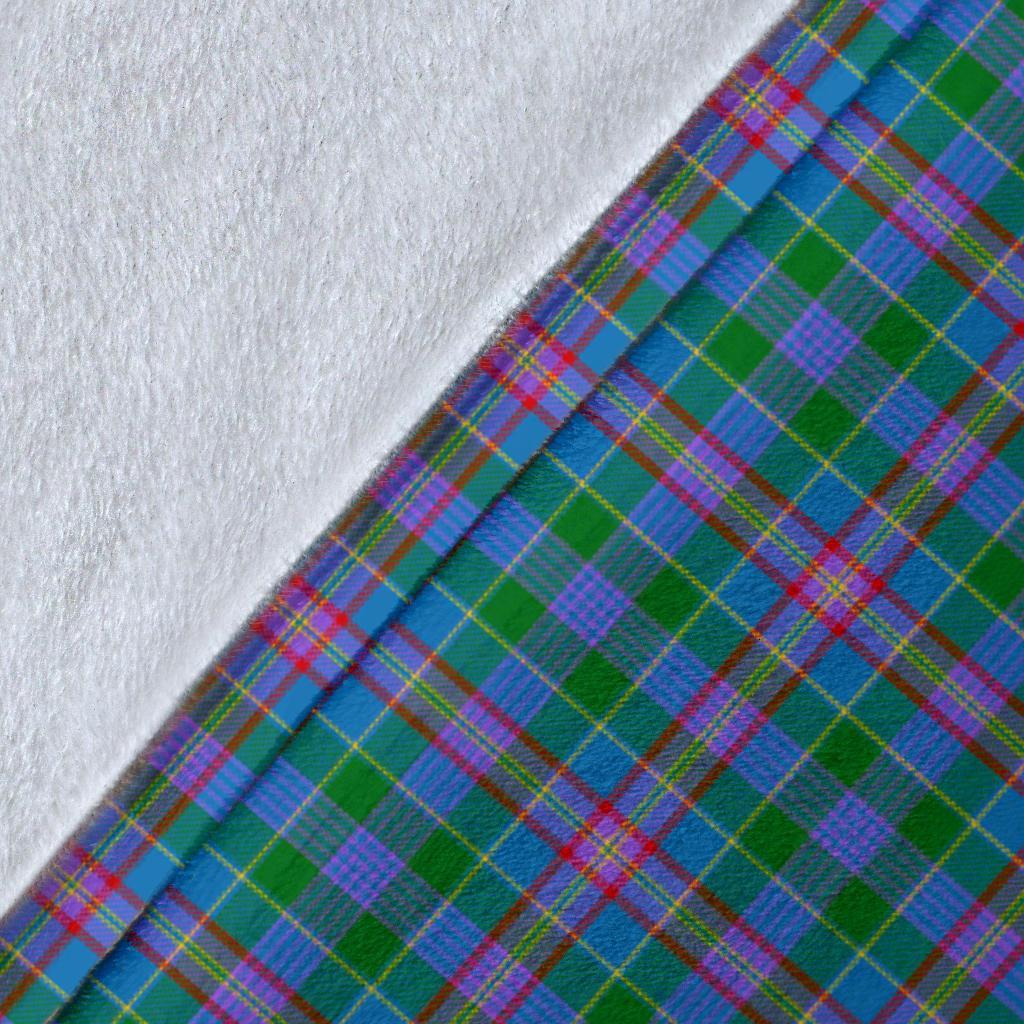 Pitcairn Hunting Tartan Crest Blanket Wave Style