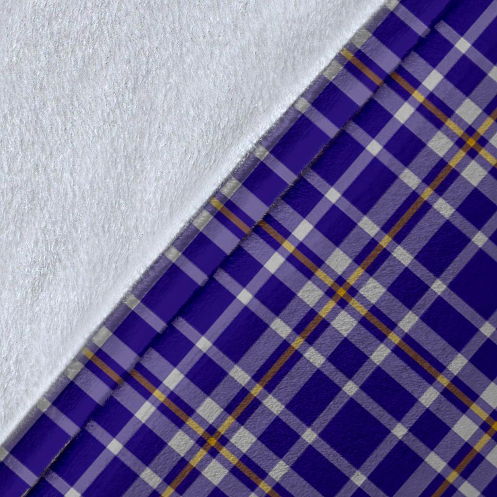 Ochterlony Tartan Crest Blanket Wave Style