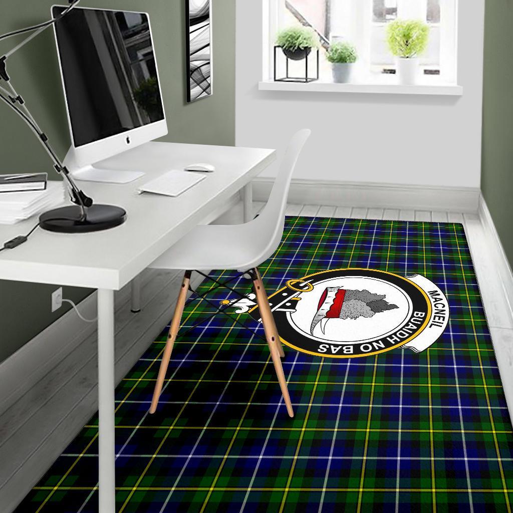 Macneill Of Barra Tartan Crest Area Rug