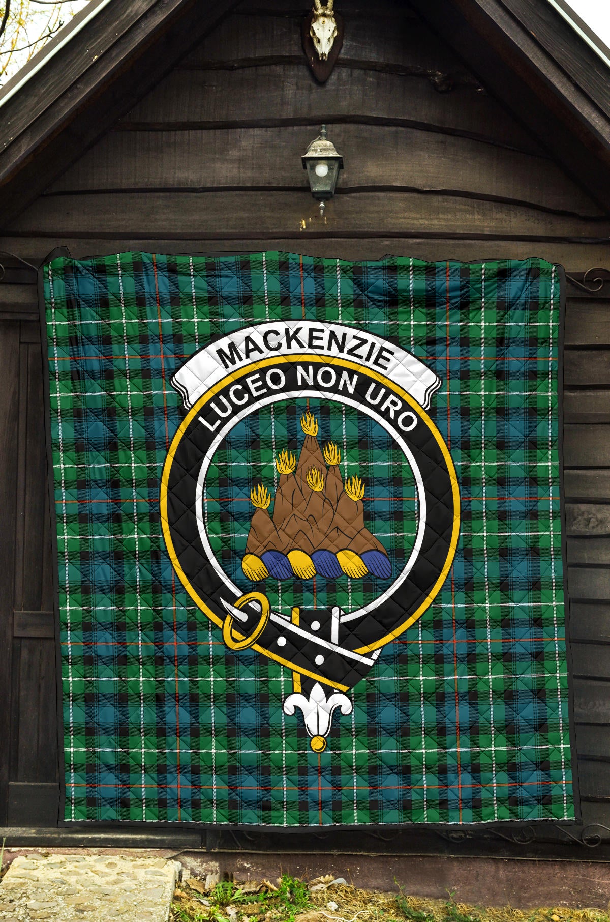 MacKenzie Ancient Family Tartan Crest Quilt - SP