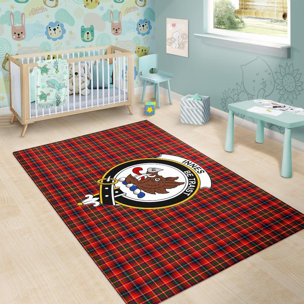 Innes Tartan Crest Area Rug