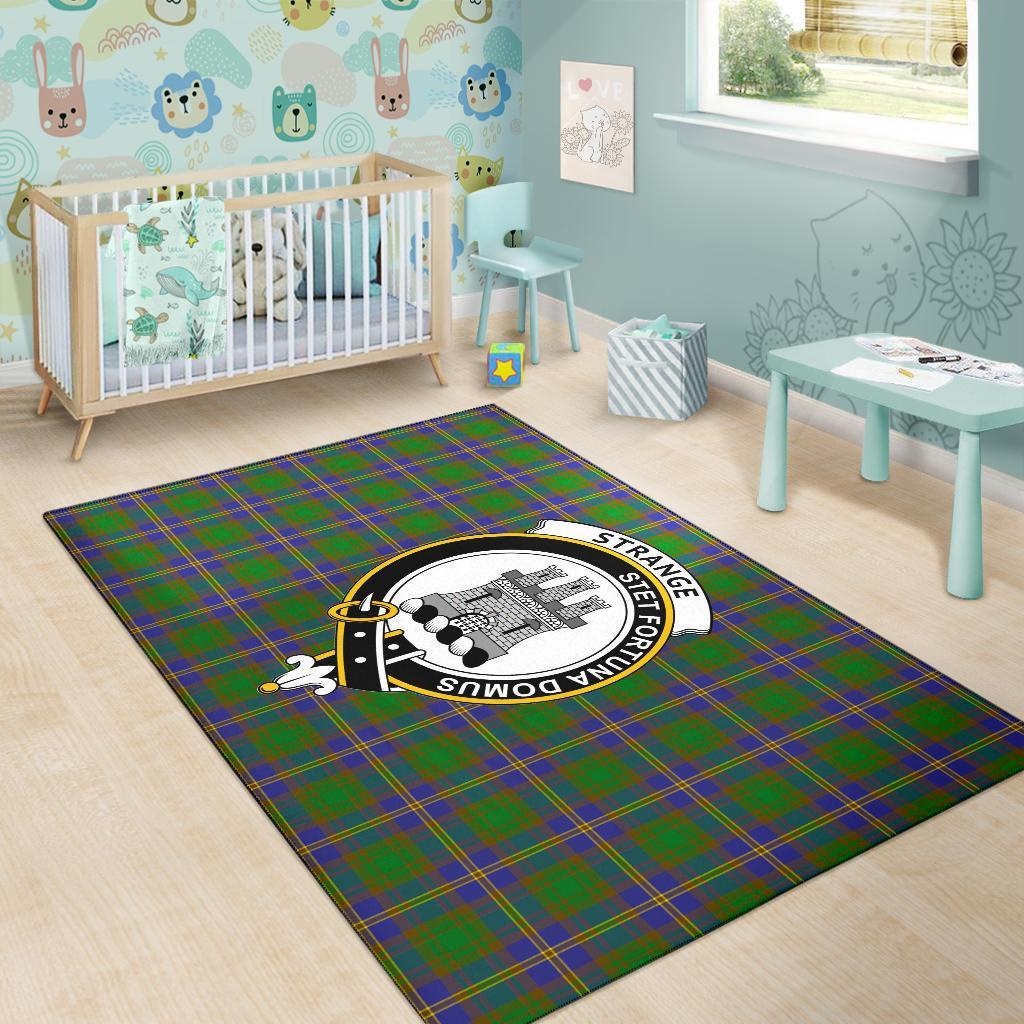 Strange (Or Strang) Tartan Crest Area Rug